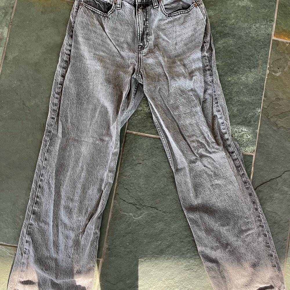 Abercrombie & Fitch Relaxed Gray Denim Jeans